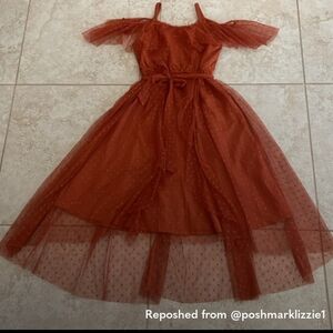 Joyfolie Girls “Lauryl” Dress in rust